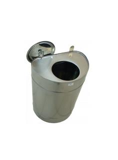 Бак для теплообменника 60 л., вертикальный, нержавеющая сталь 0,8 мм (УМК)